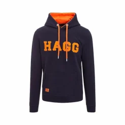 Hagg - Sweat à capuche homme marine/ orange Sale