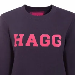 Best Hagg - Sweat col rond femme / fuchsia Marine