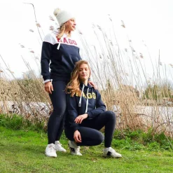 Hagg - Sweat hoodie à capuche blanc / marine Sale