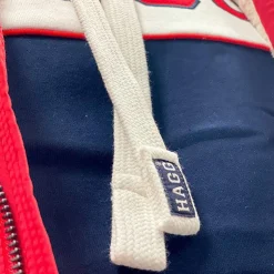 Hagg - Sweat hoodie à capuche blanc / marine Sale