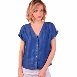 Harcour - Blouse femme Shaina marine Bleu Outlet