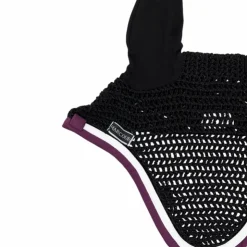 Harcour - Bonnet pour chevaux Feeby / figue Noir Discount