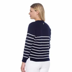 Discount Harcour - Cardigan manches longues femme Camelia / blanc Marine