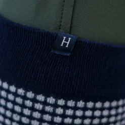 Harcour - Chaussettes d'équitation Spiral tweed / blanc (x1) Marine Hot