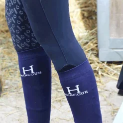 Harcour - Chaussettes d'équitation Badminton (x2) Marine Best