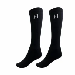 Harcour - Chaussettes d'équitation Sanane Noir