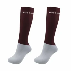 Harcour - Chaussettes d'équitation Vaya aubergine (X2) Bordeaux Sale