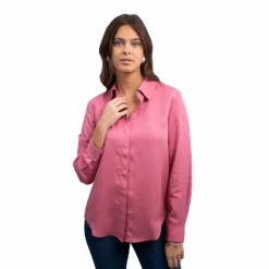 Harcour - Chemise manches longues femme Shamae vieux Rose Clearance
