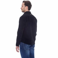 Clearance Harcour - Chemise manches longues en velours homme Shavi Noir