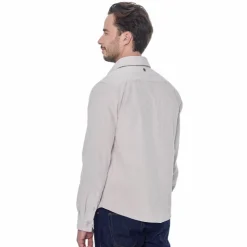 Harcour - Chemise manches longues en velours homme Shavi ivoire Beige Clearance