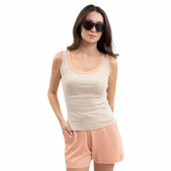 Harcour - Débardeur femme Tazam lin Beige