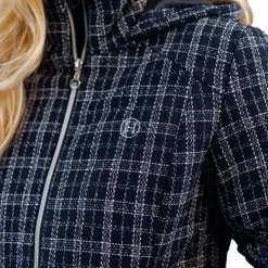 Sale Harcour - Doudoune femme Jewel tweed / blanc Marine