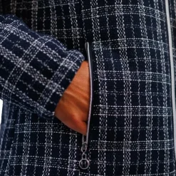 Sale Harcour - Doudoune femme Jewel tweed / blanc Marine