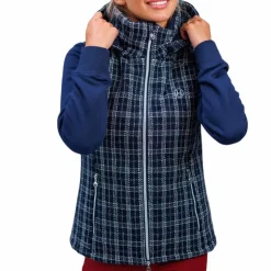 Harcour - Doudoune sans manches femme Best of tweed / blanc Marine