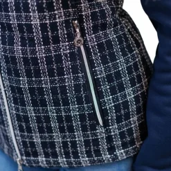 Harcour - Doudoune sans manches femme Best of tweed / blanc Marine