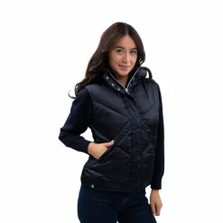 Harcour - Doudoune sans manches femme Auxane Marine Outlet