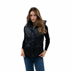 Harcour - Doudoune sans manches femme Auxane Noir Discount