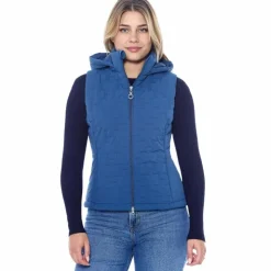 Sale Harcour - Gilet sans manches femme Bernie steel blue Bleu
