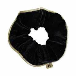 Discount Harcour - Élastique chouchou Spica et gold Noir