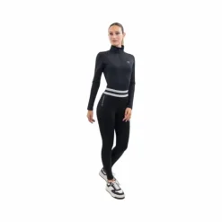 Harcour - Legging d'équitation femme Volta / gris clair Noir Hot