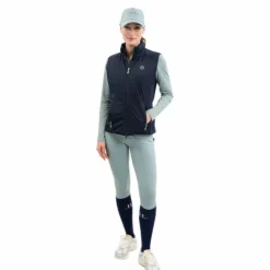 Harcour - Legging d'équitation femme Louna grey green Vert New