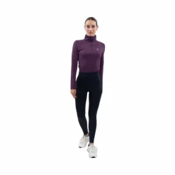 Outlet Harcour - Legging d'équitation polaire femme Anaelle Marine