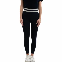 Clearance Harcour - Legging femme Volta / lin Marine