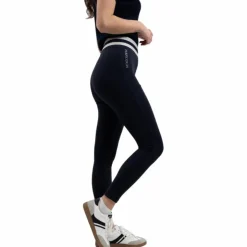 Clearance Harcour - Legging femme Volta / lin Marine