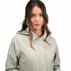 Harcour - Manteau Trench long femme Tweeta Beige Clearance