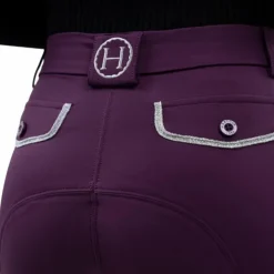 Harcour - Pantalon d'équitation femme Jaltika figue Violet Discount
