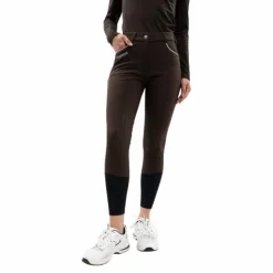Sale Harcour - Pantalon d'équitation polaire femme Jaipur cacao Marron