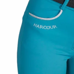 Clearance Harcour - Pantalon d'équitation femme fix system gris Jaltika canard Bleu