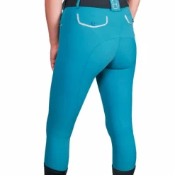 Clearance Harcour - Pantalon d'équitation femme fix system gris Jaltika canard Bleu
