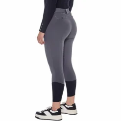 Harcour - Pantalon d'équitation polaire femme Jaipur anthracite Gris Clearance