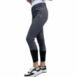 Harcour - Pantalon d'équitation femme Boogie dark grey/ rose gold Gris Sale
