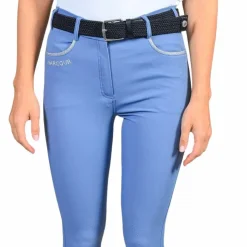 Harcour - Pantalon d'équitation femme Jaltika français Bleu