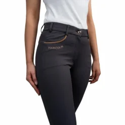 Harcour - Pantalon d'équitation femme Jaltika dark grey/ rose gold Gris Hot