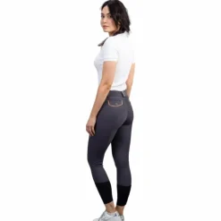 Harcour - Pantalon d'équitation femme Jaltika dark grey/ rose gold Gris Hot
