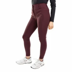 Harcour - Pantalon d'équitation femme Luce aubergine Bordeaux Clearance
