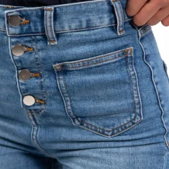 Harcour - Pantalon en jean femme Flare Juvo denim Marine Hot