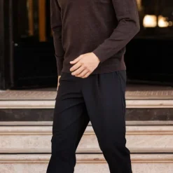 New Harcour - Pantalon lifestyle chino homme Adam Noir