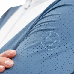 Sale Harcour - Polo de concours manches longues femme Coco steel blue Bleu