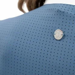 Sale Harcour - Polo de concours manches longues femme Coco steel blue Bleu