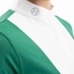 Harcour - Polo de concours manches courtes femme Prague emerald green Vert
