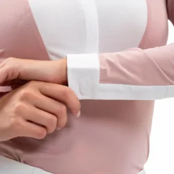 Discount Harcour - Polo de concours manches longues femme Stella pivoine Rose