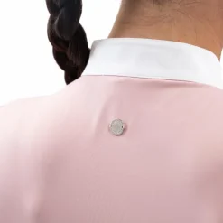 Discount Harcour - Polo de concours manches longues femme Stella pivoine Rose
