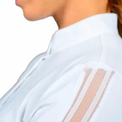 Hot Harcour - Polo de concours manches longues femme Pannie ML Blanc