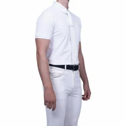 Harcour - Polo de concours manches courtes homme Preston Blanc Sale