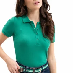 Outlet Harcour - Polo manches courtes femme Pamoly emerald green Vert