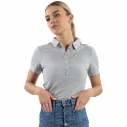 Discount Harcour - Polo manches courtes femme Pandor Gris